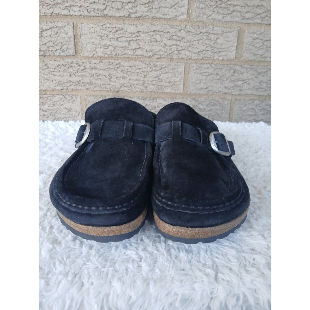 Birkenstock Women's Buckley Shearling Black Seude Clog Sandals Sz 39 US 8 - Picture 4 of 6